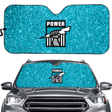 Port Adelaide Power AFL Car Sun Shade Windshield