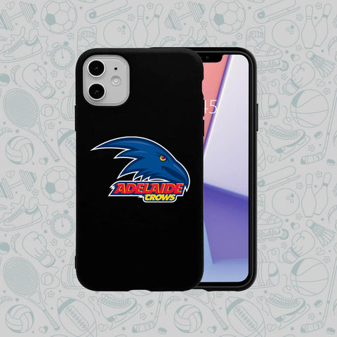 Phone Case Rubber Plastic Adelaide Crows AFL Print