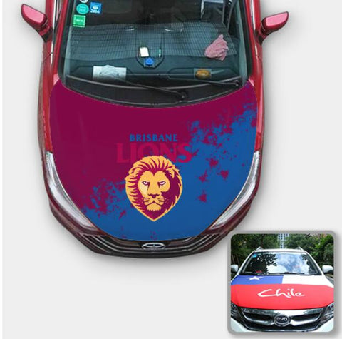 Brisbane Lions AFL Car Auto Hood Engine Cover Protector