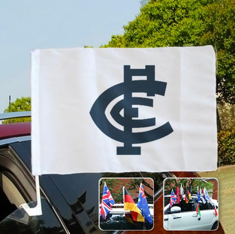 Carlton Blues AFL Car SUV Automobile Window Flag