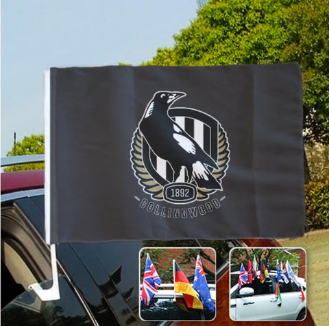 Collingwood Magpies AFL Car SUV Automobile Window Flag