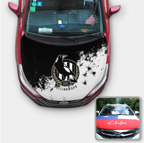 Collingwood Magpies AFL Car Auto Hood Engine Cover Protector