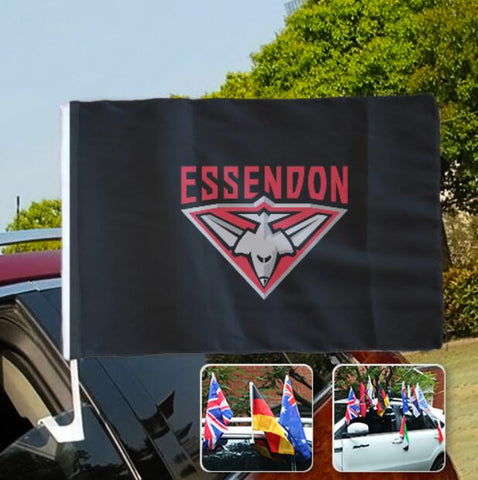 Essendon Bombers AFL Car SUV Automobile Window Flag