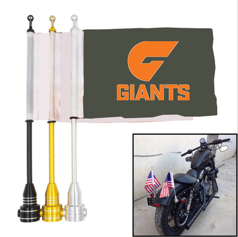 GWS Giants AFL Motocycle Rack Pole Flag