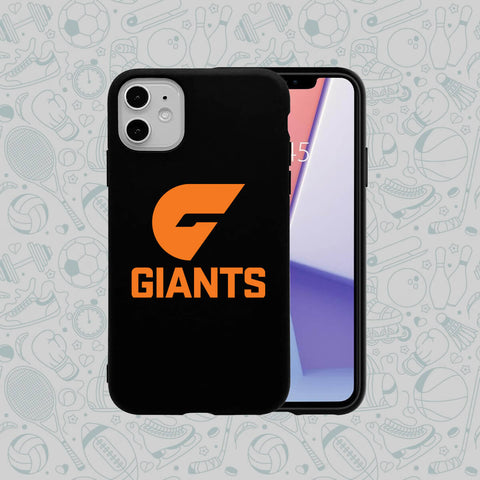 Phone Case Rubber Plastic GWS Giants AFL Print