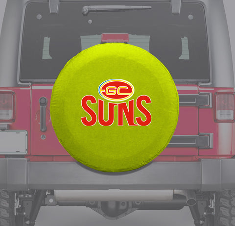 Gold Coast Suns AFL Spare Tire Cover Wheel