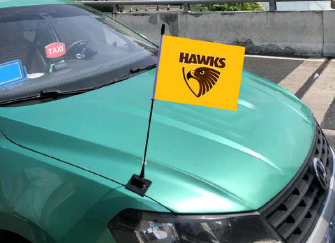 Hawthorn Hawks AFL Car Hood Flag