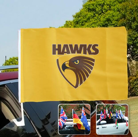 Hawthorn Hawks AFL Car SUV Automobile Window Flag