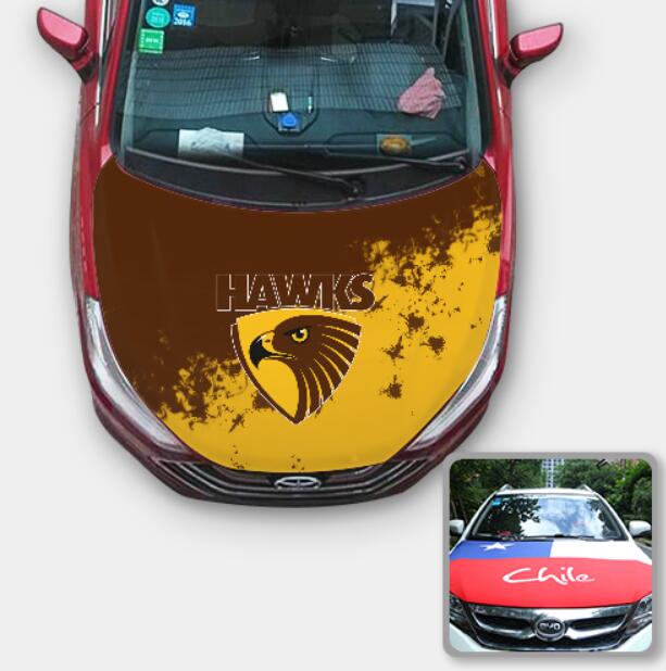 Hawks Auto Protection Hawthorn Hawks AFL Car Auto Hood Engine Cover Protector – Mooffan