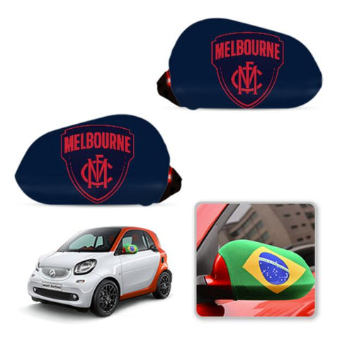 Melbourn Demons AFL Car Mirror Covers Side Rear-View Elastic