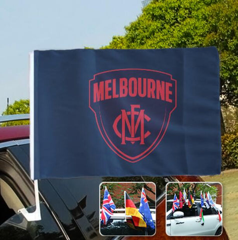 Melbourn Demons AFL Car SUV Automobile Window Flag