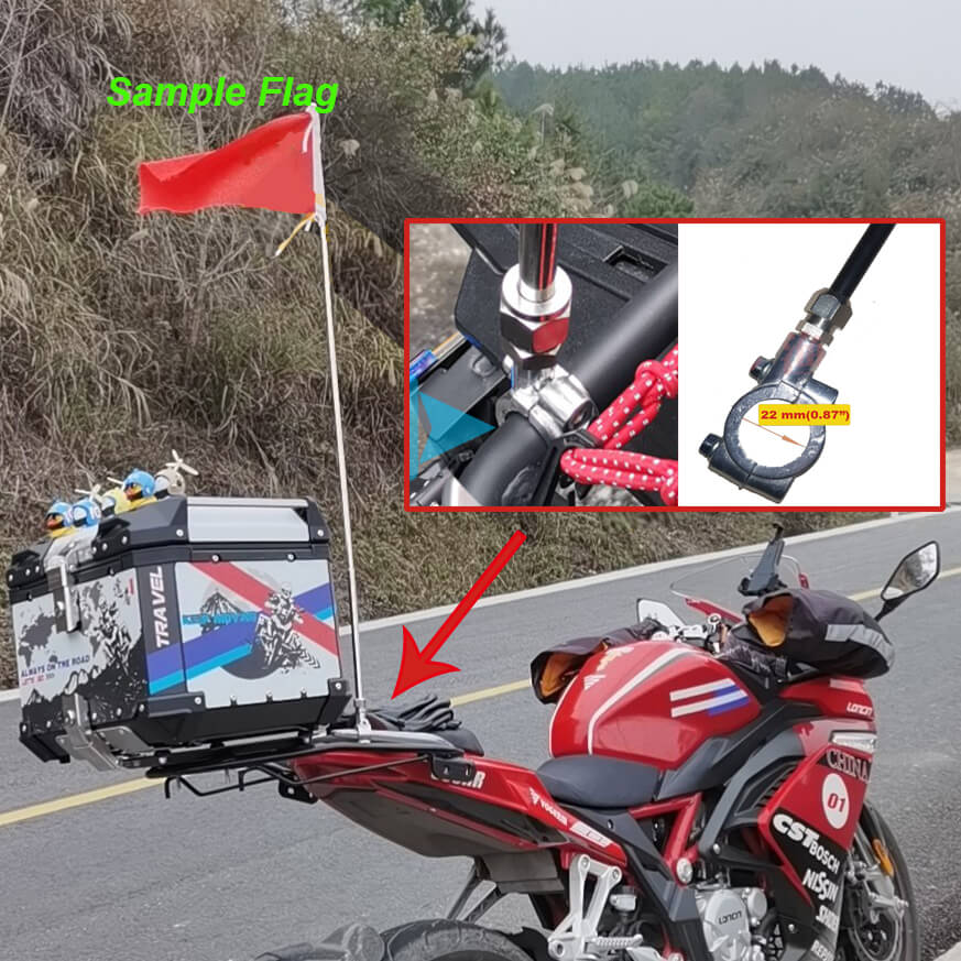 Port Adelaide Power AFL Motocycle Rack Pole Flag – Mooffan