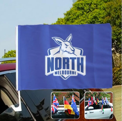 North_Melbourne Kangaroos AFL Car SUV Automobile Window Flag