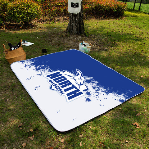 North_Melbourne Kangaroos AFL Picnic Blanket Mat Beach Outdoor Waterproof