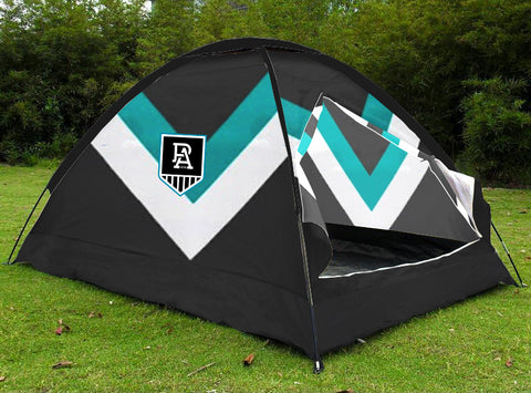 Port Adelaide Power AFL Camping Dome Tent Waterproof Instant