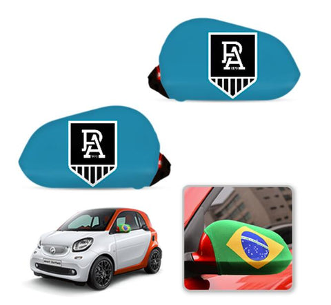 Port Adelaide Power AFL Car Mirror Covers Side Rear-View Elastic