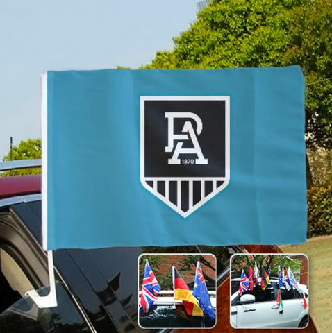 Port Adelaide Power AFL Car SUV Automobile Window Flag