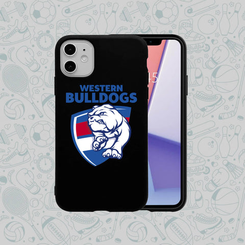 Phone Case Rubber Plastic Western Bulldogs AFL Print